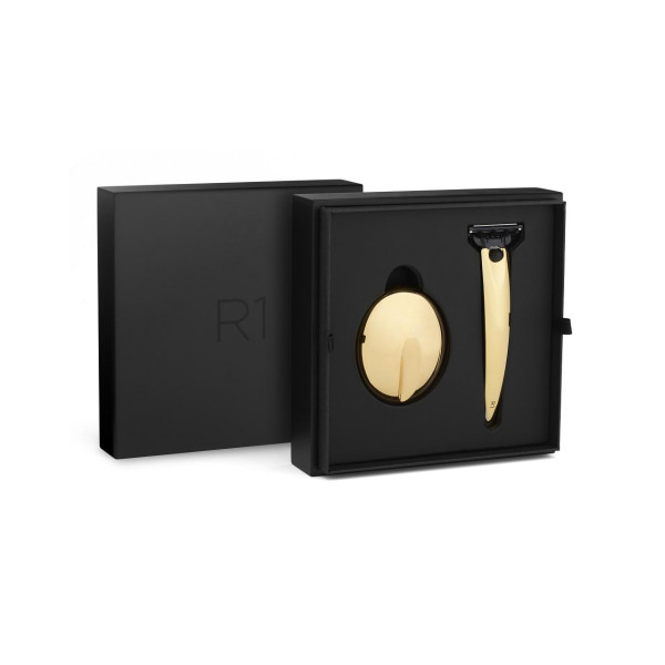 Bolin Webb-R1 Gold 24 kt geschenkset | scheermes & etui