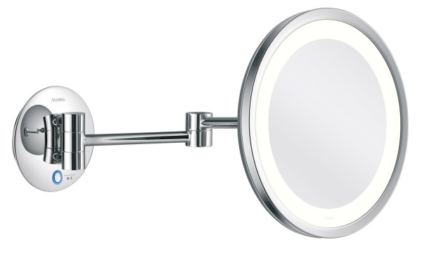 LED-spiegel Saturn T3 voor wandmontage met directe aansluiting en dubbele zwenkarm (020744)