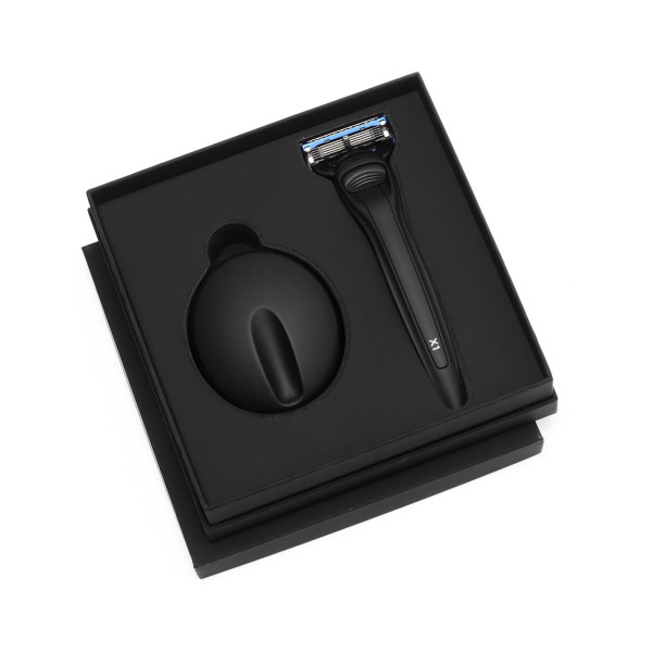 Bolin Webb X1 Mat Black | Set met scheermes en houder