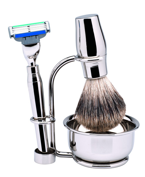 Scheerset Gillette® Mach3® roestvrij staal | hoogglans | 4 stuks