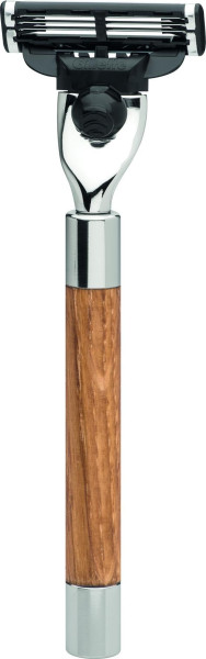 Scheermes | Gillette® Mach3® | Esdoorn hout | Scheerserie "Erbe Premium Design Berlin"