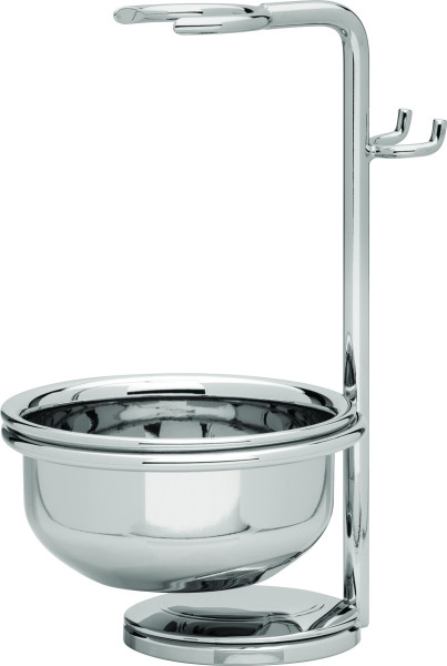 Erbe houder voor scheerset met zeepbakje glanzend, serie "Premium Design Vienna"