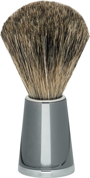 Scheerkwast dassenhaar kostbare hars Metalen Titanium geraffineerd NEW YORK" scheerkwast