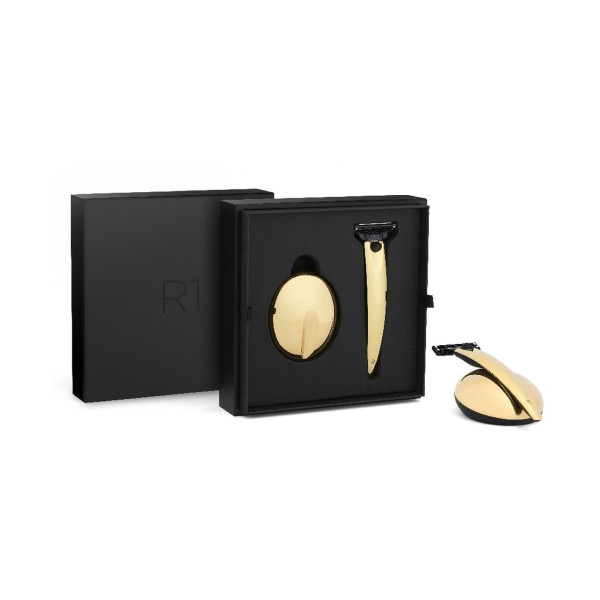Bolin Webb-R1 Gold 24 kt geschenkset | scheermes & etui