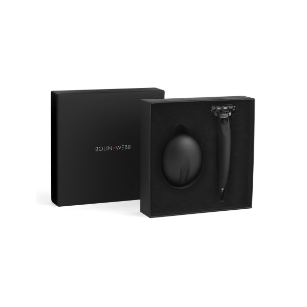 R1 Matte Geschenkset met scheermes en houder