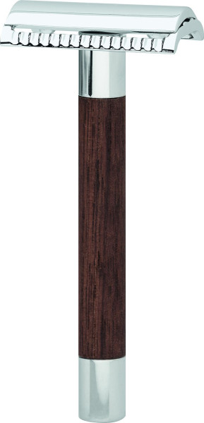 Safety razor, notenhout uit de scheerserie "Erbe Premium Design Berlin"