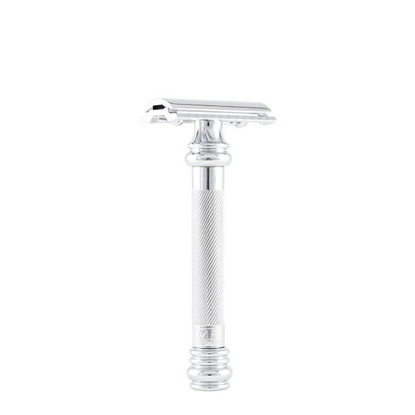Safety razor 38C BARBER POLE | lang handgreep | verchroomd